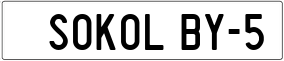 Truck License Plate